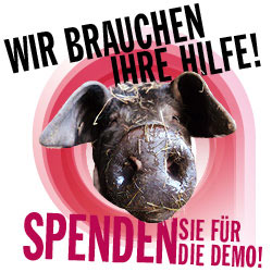 DEMO GEGEN AGRARINDUSTRIELLE MASSENPRODUKTION AM 18. JANUAR IN BERLIN