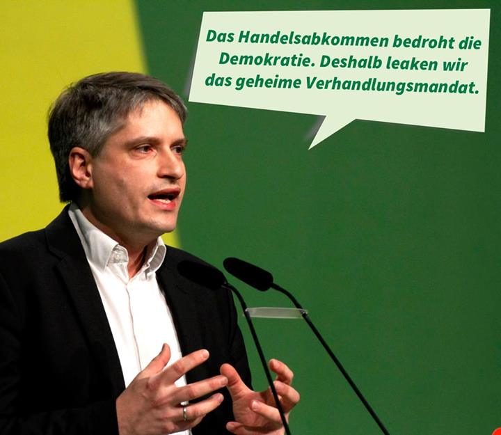 Sven Giegold MdEP veröffentlicht geheime Dokumente zum Freihandelsabkommen TTIP